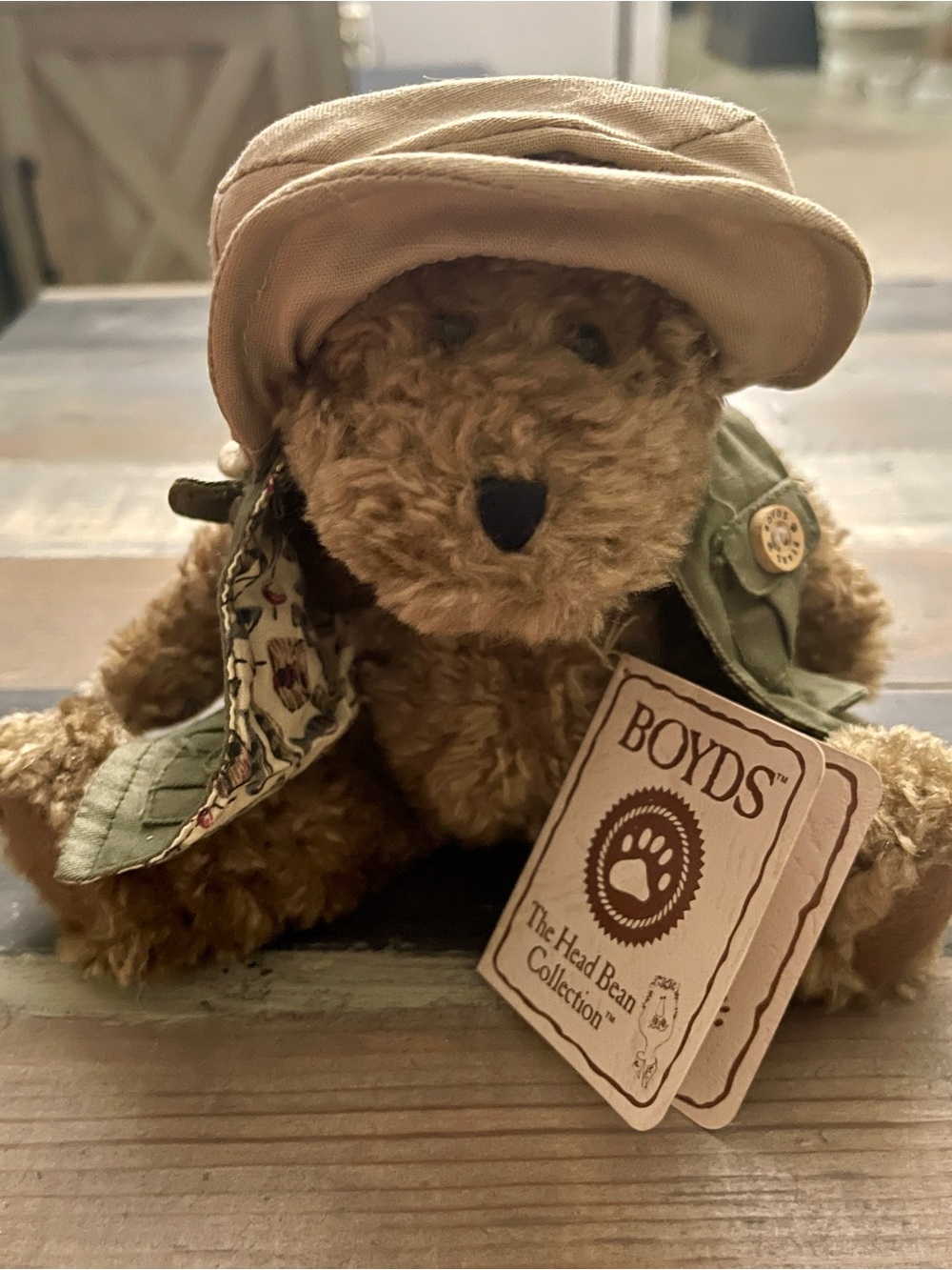 Vintage Boyds Bears Opie Fishalot Fisherman Bear 7” Thinkin’ of Ya NWT